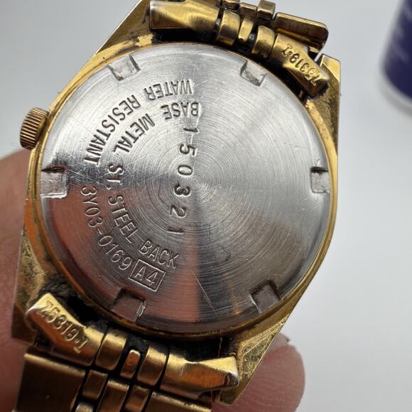 Seiko Quartz Gold Tone Analog Vintage SLU St Louis University Watch Women’s main image 7